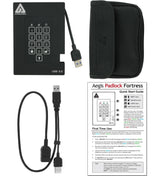 Apricorn Aegis Padlock Fortress 512 GB USB 3.2 Gen 1 (3.1 Gen 1) Sort