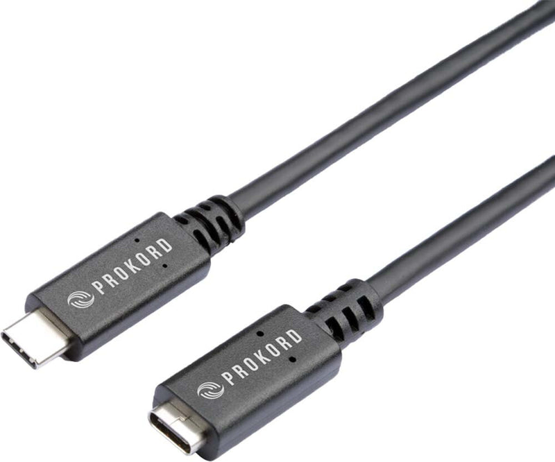 Prokord USBC-EXT3.1-1 USB-kabel USB 3.2 Gen 1 (3.1 Gen 1) 1 m Sort