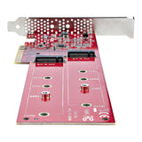 StarTech.com DUAL-M2-PCIE-CARD-B interface-kort/adapter Intern M.2