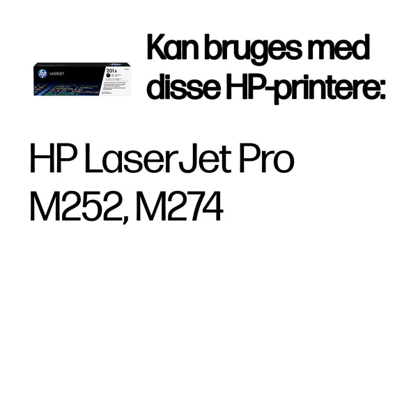 HP Original 201A LaserJet-tonerpatron, sort