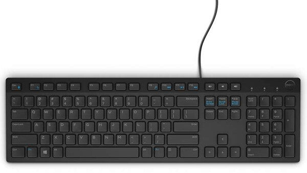 DELL KB216 tastatur Kontor USB AZERTY Fransk Sort