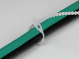 DeLOCK 19506 kabelsamler Perleisoleret kabelbinder Polyamid Sort, Hvid 100 stk