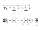 Multibrackets 2727 skærmbeslag og -stativer 81,3 cm (32") Skrivebord Sort