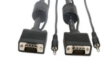 Prokord VGA-VGA 0030 videokabel adapter 2 m VGA (D-Sub) + 3.5mm Sort