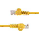 StarTech.com 45PAT50CMYL netværkskabel Gul 0,5 m Cat5e U/UTP (UTP)