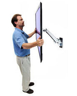 Ergotron Interactive Arm, HD 139,7 cm (55") Væg Aluminium