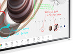 Samsung WM55B Interaktivt whiteboard 139,7 cm (55") 3840 x 2160 pixel Berøringsskærm Grå, Hvid