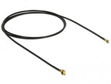 DeLOCK 89651 koaxial kabel 1.13 0,5 m MHF (I-PEX) MHF IV/ HSC MXHP32 Sort, Guld