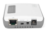 Digitus DN-13024 printserver Ethernet LAN/Wireless LAN Hvid
