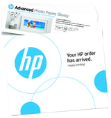 HP Advanced Photo-papir, blankt, 65 pund, 4 x 12" (101 x 305 mm), 10 ark