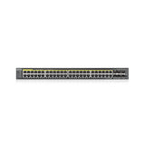 Zyxel GS2220-50HP-EU0101F netværksswitch Administreret L2 Gigabit Ethernet (10/100/1000) Strøm over Ethernet (PoE) Sort