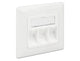 DeLOCK 86194 stikkontakt RJ-45 Sølv, Hvid