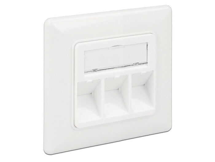 DeLOCK 86194 stikkontakt RJ-45 Sølv, Hvid