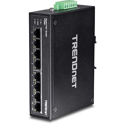 Trendnet TI-PG80 netværksswitch Ikke administreret L2 Gigabit Ethernet (10/100/1000) Strøm over Ethernet (PoE) Sort