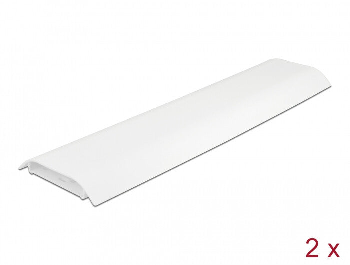 DeLOCK 20886 kabelorganisator Kabelkanal Hvid 2 stk