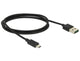 DeLOCK 83844 USB-kabel USB 2.0 1 m USB A Micro-USB B 0,48 Gbit/sek. Sort