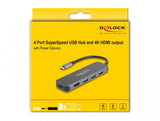 DeLOCK 64171 dockingstation USB 3.2 Gen 1 (3.1 Gen 1) Type-C Grå