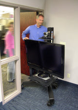 Ergotron Neo-Flex Mobile MediaCenter LD Sort Fladt panel Multimedie kurv