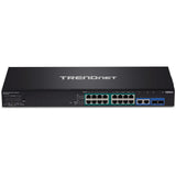 Trendnet TPE-3018LS netværksswitch Administreret Gigabit Ethernet (10/100/1000) Strøm over Ethernet (PoE) 1U Sort