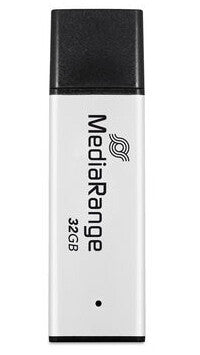MediaRange MR1900 USB-nøgle 32 GB USB Type-A 3.2 Gen 1 (3.1 Gen 1) Sort, Sølv