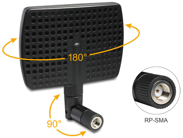 DeLOCK 88447 antenne Retningsbestemt antenne RP-SMA 7 dBi