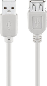 Goobay 68716 USB-kabel USB 2.0 3 m USB A 0,48 Gbit/sek. Grå