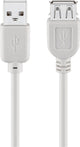 Goobay 68716 USB-kabel USB 2.0 3 m USB A 0,48 Gbit/sek. Grå