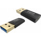 Vision TC-USB3AC/BL kabel kønsskifter Sort