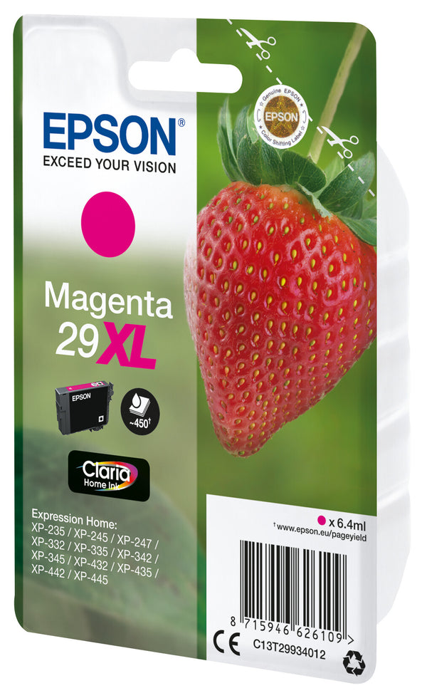 Epson Strawberry C13T29934022 blækpatron 1 stk Original Højt (XL) udbytte Magenta