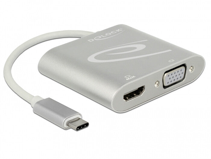 DeLOCK 87705 USB grafisk adapter 3840 x 2160 pixel Sølv