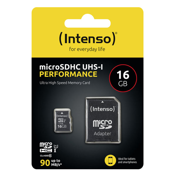 Intenso 3424470 hukommelseskort 16 GB MicroSD UHS-I Klasse 10