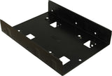 Inter-Tech 88885232 drive bay panel 2x 2,5" Kantpanel Sort