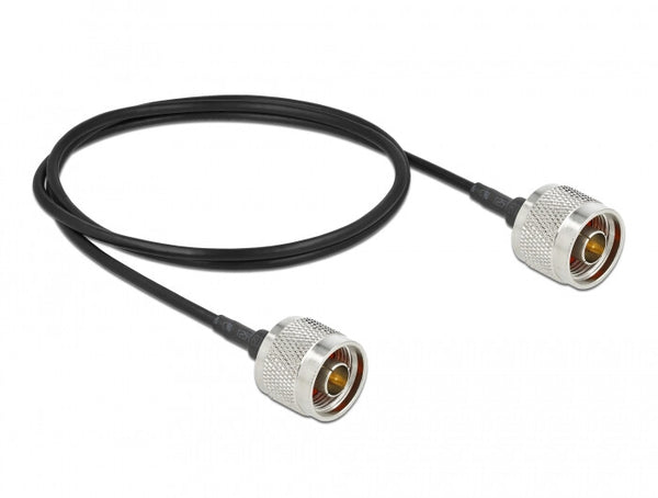 DeLOCK 90472 koaxial kabel LMR100 1 m Sort