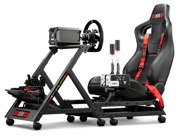 Next Level Racing GTtrack Gamer Stol Sort Rød