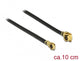 DeLOCK 89647 koaxial kabel 1.13 0,3 m MHF (I-PEX) MHF IV/ HSC MXHP32 Sort, Guld