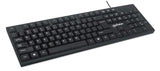 Manhattan 179324 tastatur Kontor USB QWERTZ Sort