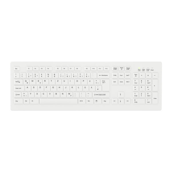 Contour Design Active Key AK-C8100F-FU1-W/GE tastatur Medicinsk RF trådløst QWERTZ Tysk Hvid