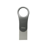 Silicon Power Mobile C80 USB-nøgle 64 GB USB Type-A / USB Type-C 3.2 Gen 1 (3.1 Gen 1) Titanium