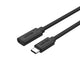 UNITEK C14086BK USB-kabel USB 3.2 Gen 2 (3.1 Gen 2) 0,5 m USB C 10 Gbit/sek. 100 W Sort