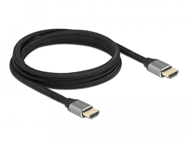 DeLOCK 83996 HDMI-kabel 2 m HDMI Type A (Standard) Sort, Grå