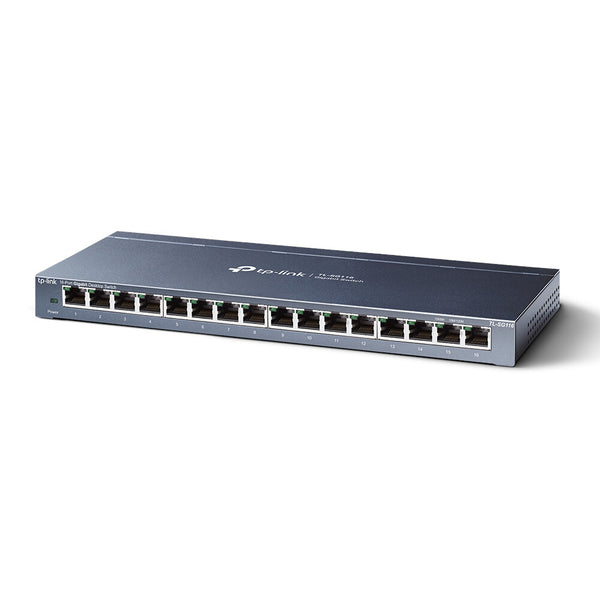 TP-Link TL-SG116 Ikke administreret Gigabit Ethernet (10/100/1000) Sort