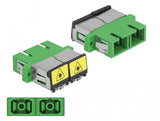 DeLOCK 86892 fiber adapter SC/SC 1 stk Grøn