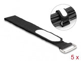 DeLOCK 19608 kabelorganisator Universel Kabelbinder beslag Sort 5 stk