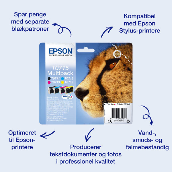 Epson Singlepack Yellow T0714 DURABrite Ultra Ink