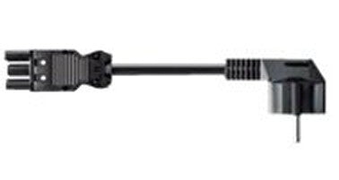 Bachmann H05VV-F 3G 1.5 mm² 1.5m Sort 1,5 m CEE7/4 GST18/3