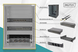 Digitus DN-10-SET-2-B stativ 9U Vægmonteret stativ Sort