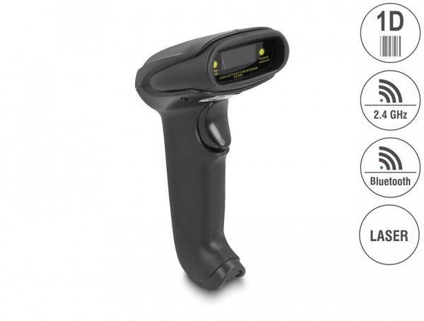 DeLOCK 90564 stregkodelæser Håndholdt stregkodelæser 1D Laser Sort