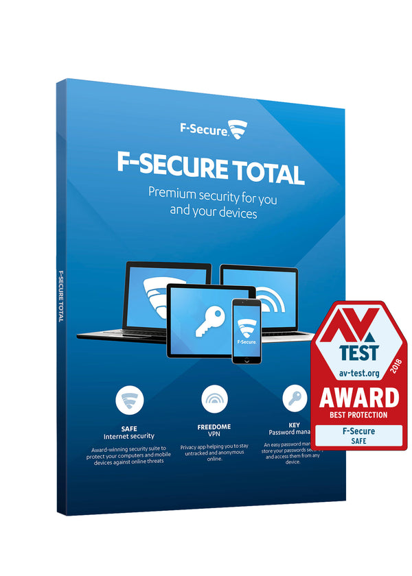 F-SECURE Total Security and Privacy Antivirus-sikkerhed Fuld Flersproget 2 År