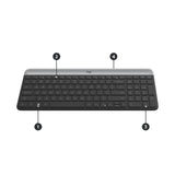 Logitech 920-009192 tastatur Mus inkluderet Universel RF trådløst QWERTZ Schweizisk Grafit