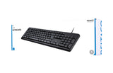 Deltaco Tastatur, nordisk layout, USB, sort